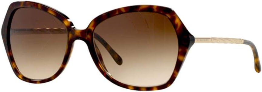 Burberry BE 4193 3002-T5 - Dégradé Brun Havane Foncé Polarisé par Burberry pour Femme - 57-17-135 mm Lunettes de soleil