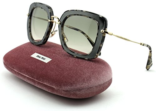 Miu Miu MU 07O DHE-3H2 - Marble White Black-Beige Gradient by Miu Miu for Women - 52-26-140 mm Sunglasses