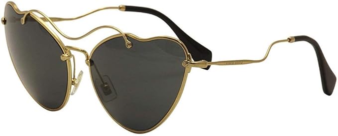 Miu Miu MU 55R 7OE1A1 - Gold-Grey by Miu Miu for Women - 65-18-135 mm Sunglasses