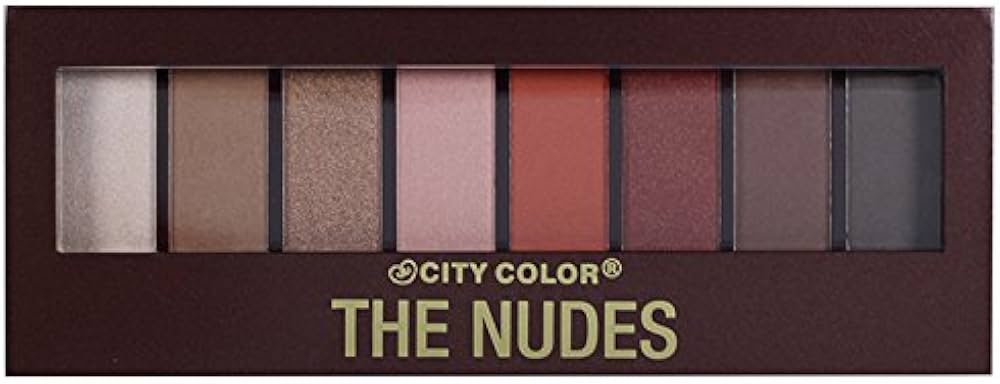 CITY COLOUR The Nudes - Coffret de présentation de palette de fards à paupières, 12 pièces