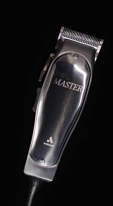 Andis 01815 Professional Master - Cortapelos con cuchilla ajustable, cuchilla en T de acero al carbono, color plateado