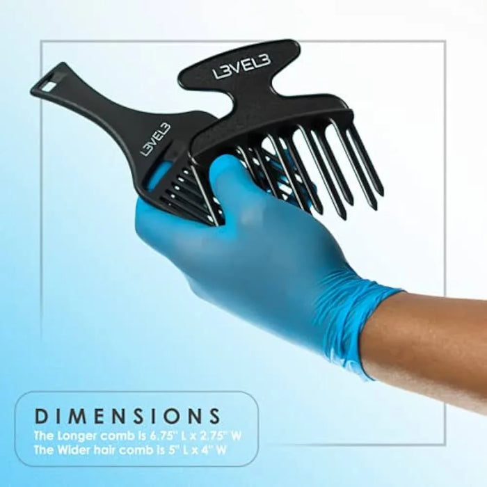 L3VEL3 Hair Pick Comb Set 2 Pc