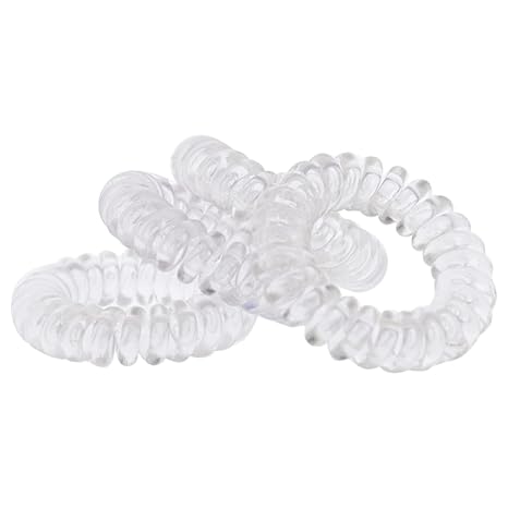 Kids The Markless Hair Loop Set - Glass Slipper by Goomee for Kids - 4 Pc Hair Tie