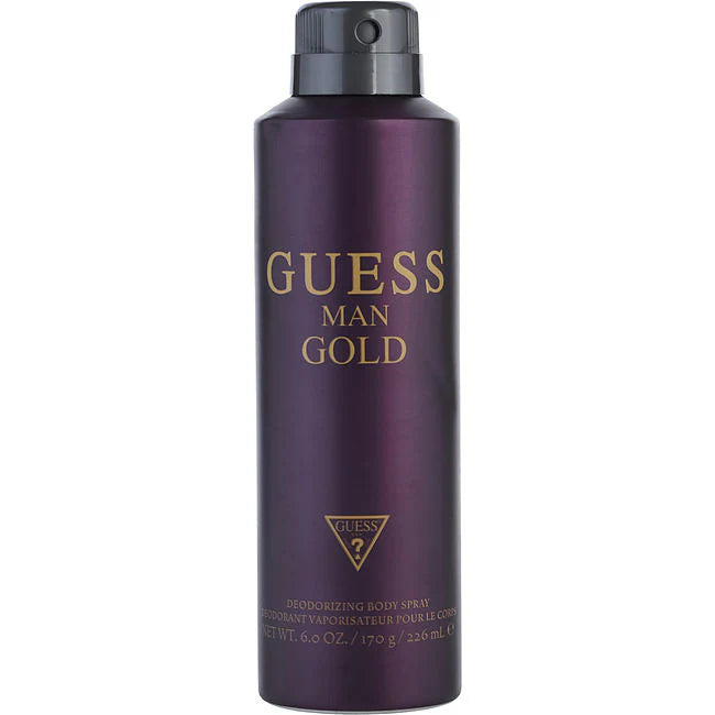 Guess Gold by Guess for Men - 3 Pc Gift Set 2.5oz EDT Spray, 6.0oz Deodorizing Body Spray, 6.7oz Shower Gel