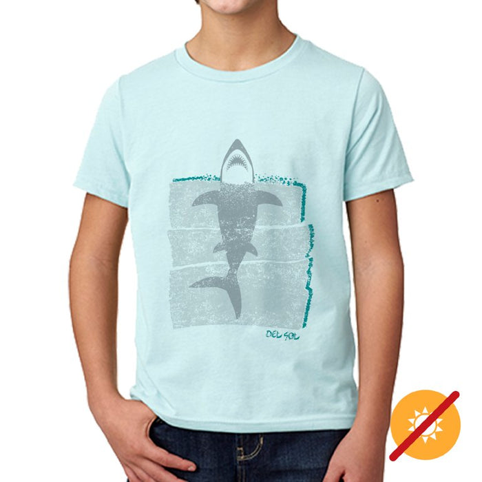 T-shirt ras du cou pour enfants - Rising Shark par DelSol pour enfants - T-shirt 1 pièce (YXS)