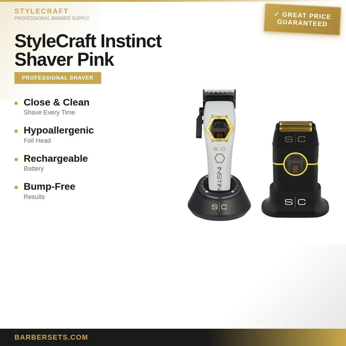 StyleCraft Instinct Shaver Pink
