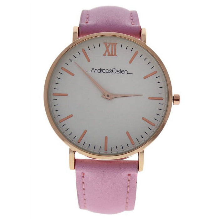 AO-161 Pure - Rose Gold/Light Pink Leather Strap Watch by Andreas Osten for Women - 1 Pc Watch