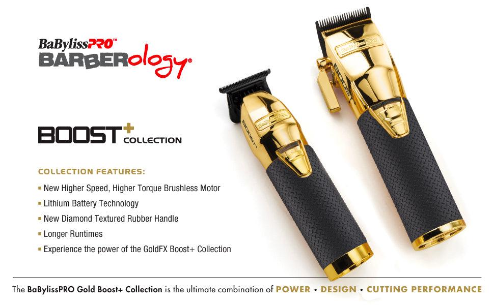 BABYLISS PRO GOLDFX Boost+ Metal Lithium Clipper FX870GBP - BarberSets