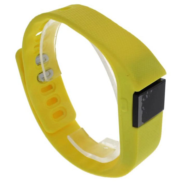 EK-H3 Health Sports Yellow Silicone Bracelet by Eclock for Unisex - 1 Pc Bracelet