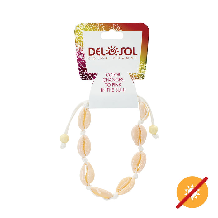 Color-Changing Bracelet - Pink Cowrie by DelSol for Women - 1 Pc Bracelet