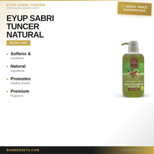 EYUP SABRI TUNCER NATURAL MACADAMIA OIL SHOWER GEL 600 ML NATURAL MACADAMIA OIL SHOWER GEL 600 ML