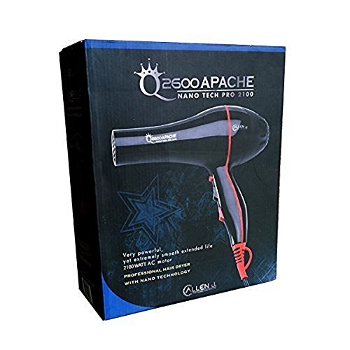 BaBylissPRO GOLDFX Boost+ Cortadora inalámbrica de litio de metal #FX870GBP y base de carga y secador de pelo Allen J. 2600 Apache Nano Tech Juego combinado de salón liviano de 2100 W