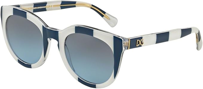 Dolce and Gabbana DG 4249 3027-8F - Stripe Blue White-Blue Gradient by Dolce and Gabbana for Women - 50-22-140 mm Sunglasses