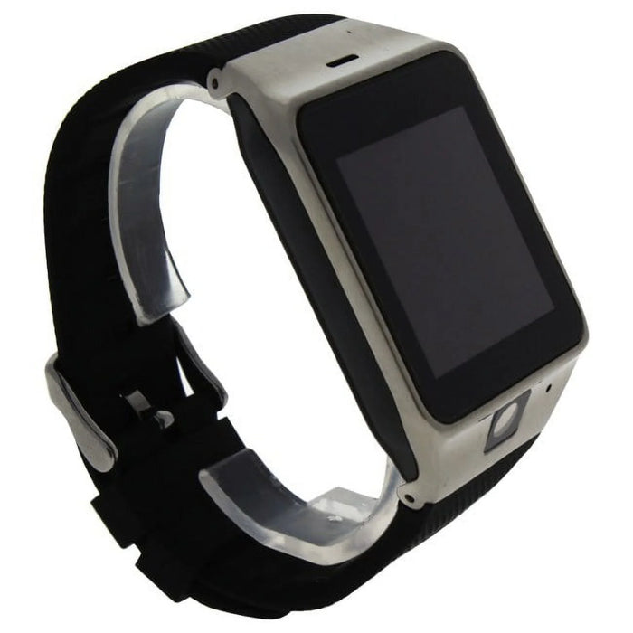 EK-D1 Montre Connectee Silver/Black Silicone Strap Smart Watch by Eclock for Unisex - 1 Pc Watch