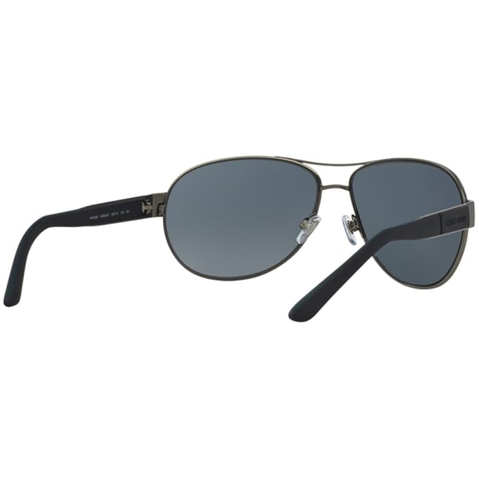 Giorgio Armani AR 6026 3003-81 Frames of Life-Matte Gunmetal Grey-Grey Polarized by Giorgio Armani for Men - 58-15-140 mm Sunglasses