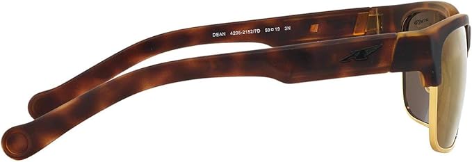 Arnette AN 4205 2152-7D Dean - Fuzzy Havana-Gold par Arnette pour Homme - 59-19-130 mm Lunettes de soleil