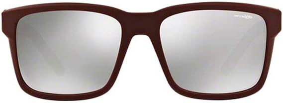 Arnette AN 4218 2325-6G Swindle - Fuzzy Burgundy-Silver par Arnette pour Homme - 57-18-140 mm Lunettes de soleil