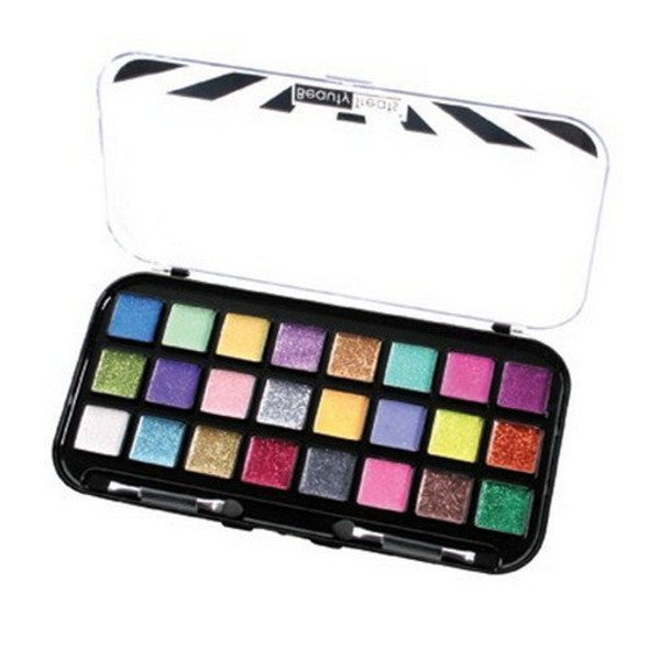 BEAUTY TREATS 24 Sparkle Palette (Brillo a base de crema) Display Set 12 piezas 