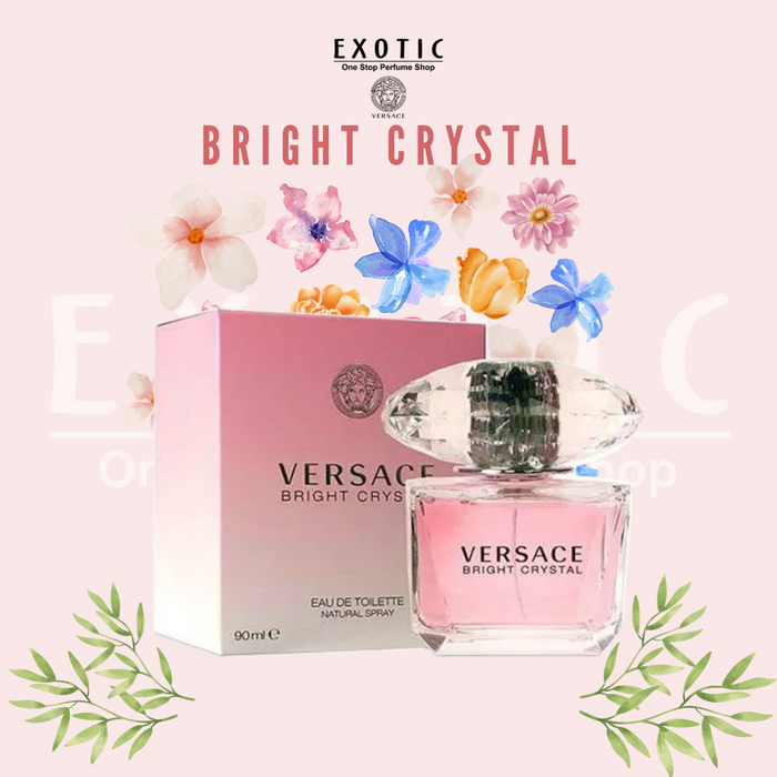 Versace Bright Crystal de Versace para mujer - Spray EDT de 3 oz