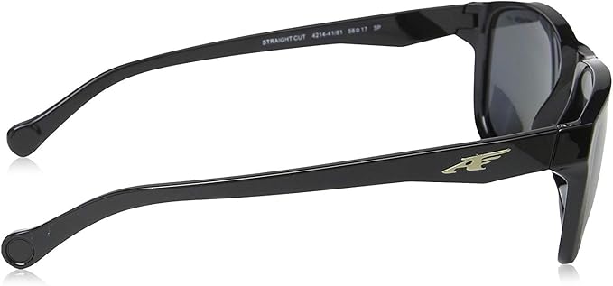 Arnette AN 4214 41-81 Straight Cut - Noir-Gris Polarisé par Arnette pour Unisexe - 58-17-145 mm Lunettes de soleil