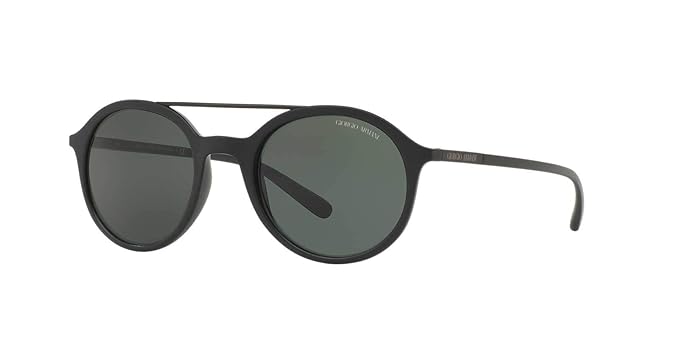 Giorgio Armani AR 8077 5042-71 - Matte Black-Grey Green by Giorgio Armani for Men - 50-21-140 mm Sunglasses