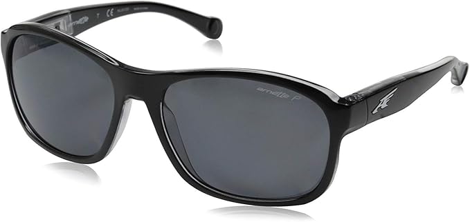 Arnette AN 4209 2159-81 Uncorked - Black On Clear-Gray Polarized by Arnette for Men - 59-17-135 mm Sunglasses