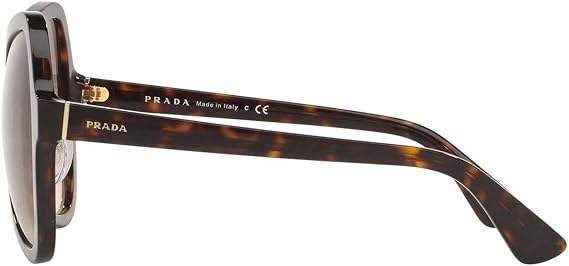 Prada SPR 18S 2AU-3D0 - Dégradé Marron-Marron de Prada pour Femme - Lunettes de soleil 55-20-135 mm