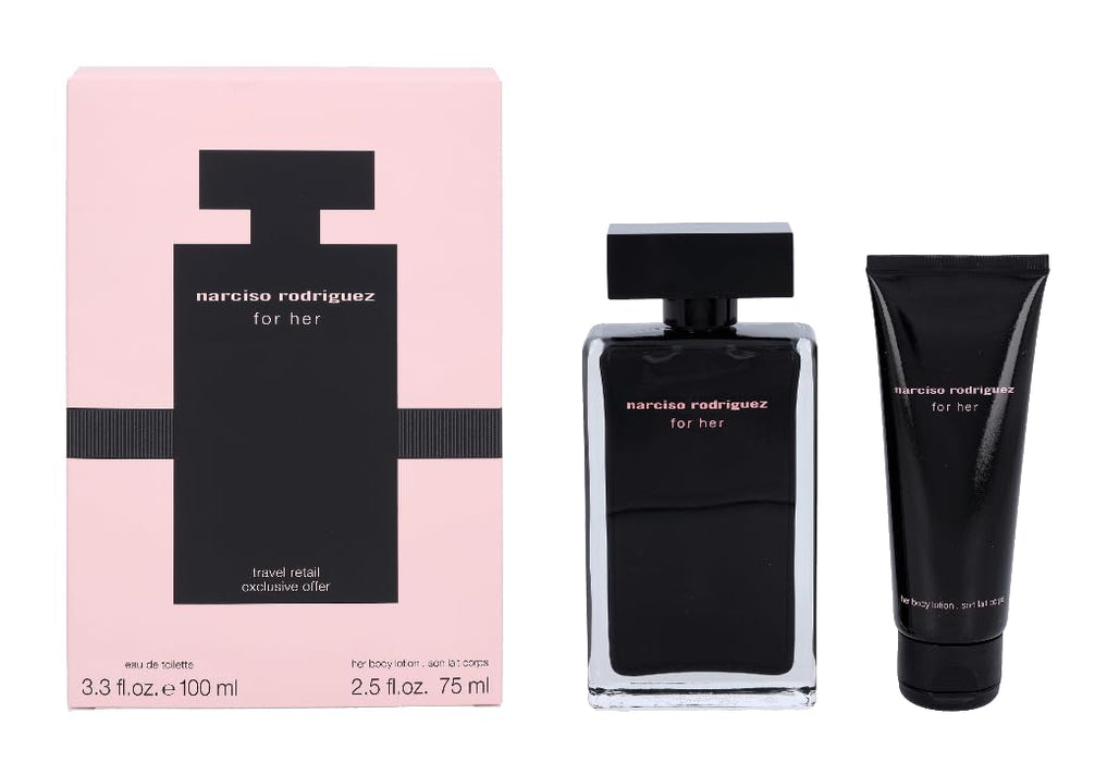 Narciso Rodriguez by Narciso Rodriguez for Women - 2 Pc Gift Set 3.3oz EDT Spray, 2.5oz Body Lotion