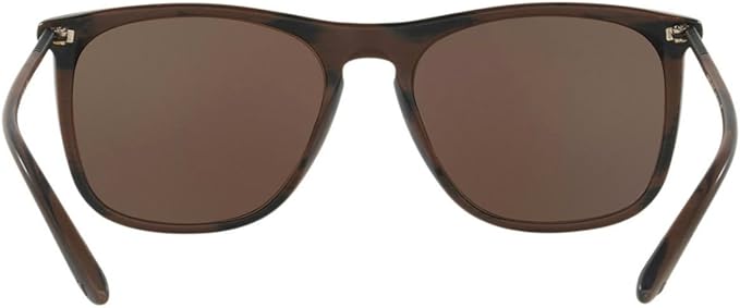 Giorgio Armani AR 8076 5495-73 Frames Of Life - Matte Striped Brown-Brown by Giorgio Armani for Men - 55-17-145 mm Sunglasses