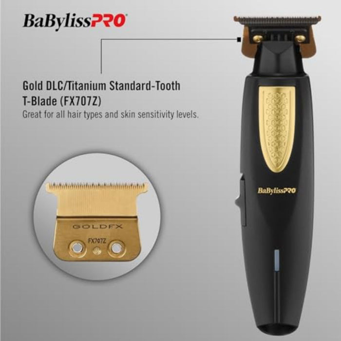 Babyliss Pro Lithium Fx Cord / Cordless Ergonomic Trimmer - Gold BB-FX773N