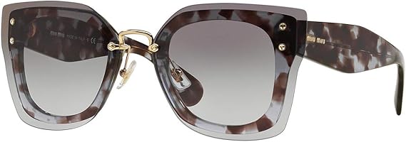 Miu Miu MU 04R UAH-3H0 - Lilac Havana-Grey by Miu Miu for Women - 67-16-140 mm Sunglasses