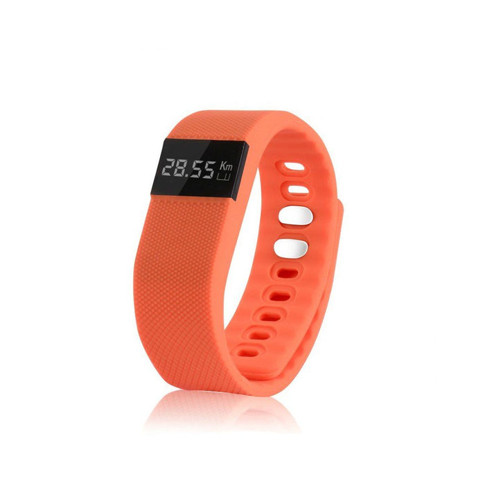 EK-H2 Health Sports Orange Silicone Bracelet by Eclock for Unisex - 1 Pc Bracelet