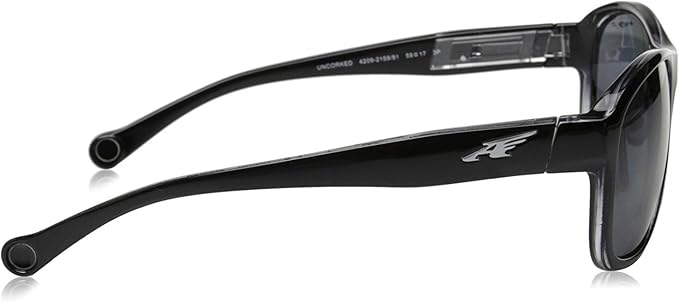 Arnette AN 4209 2159-81 Uncorked - Black On Clear-Gray Polarized by Arnette for Men - 59-17-135 mm Sunglasses