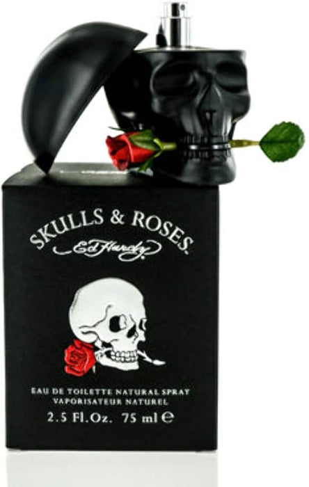 Ed Hardy Skulls and Roses by Christian Audigier for Men - 2.5 oz EDT Spray