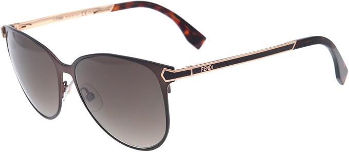 Fendi FF 0022-S 7WGHA - Semi Matte Brown by Fendi for Women - 57-15-140 mm Sunglasses