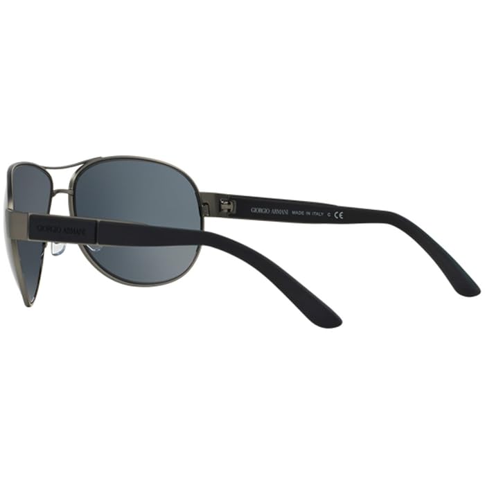 Giorgio Armani AR 6026 3003-81 Frames of Life-Matte Gunmetal Grey-Grey Polarized by Giorgio Armani for Men - 58-15-140 mm Sunglasses