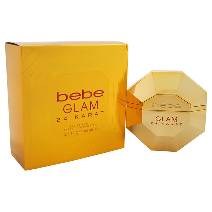 Bebe Glam 24 Karat de Bebe pour femme - Spray EDP 3,4 oz (testeur)