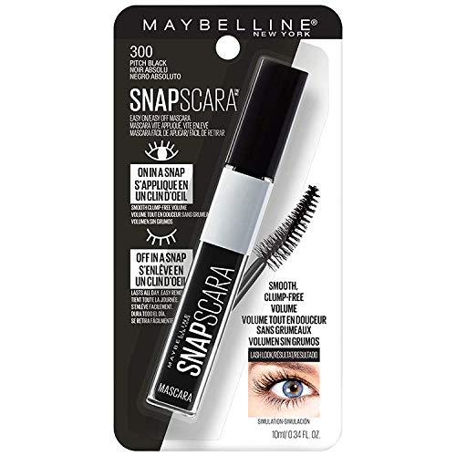 Máscara de pestañas lavable MAYBELLINE Snapscara - Pitch Black 300