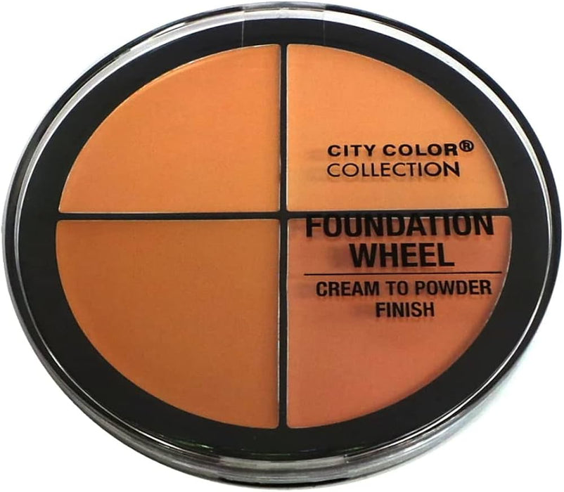 CITY COLOR Foundation Wheel - Medium Display Case Set 12 Pieces