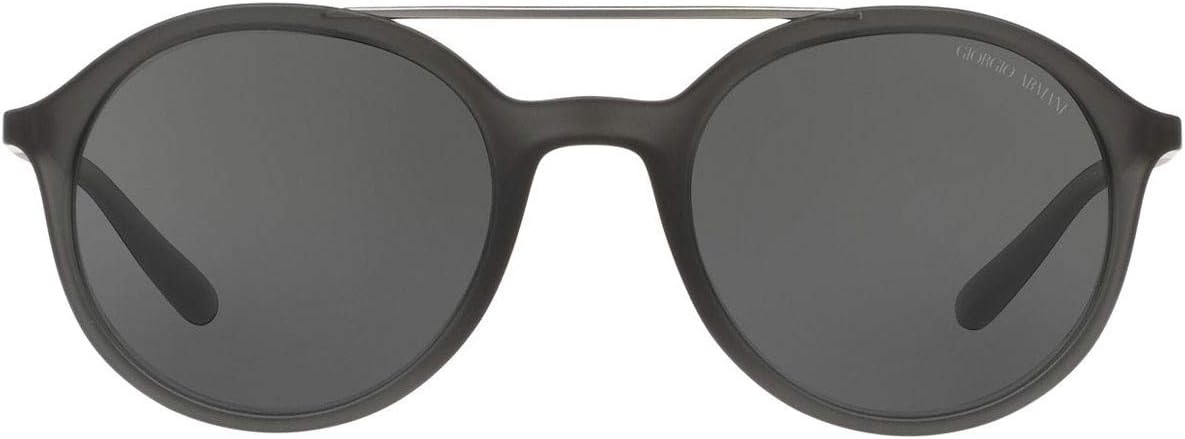 Giorgio Armani AR 8077 5484-71 - Matte Transparent Green-Grey Green by Giorgio Armani for Men - 50-21-140 mm Sunglasses