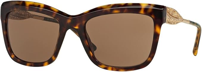 Burberry BE 4207 3002-73 - Havane Foncé-Marron par Burberry pour Femme - 56-20-140 mm Lunettes de soleil