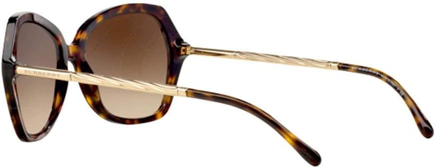 Burberry BE 4193 3002-T5 - Dégradé Brun Havane Foncé Polarisé par Burberry pour Femme - 57-17-135 mm Lunettes de soleil