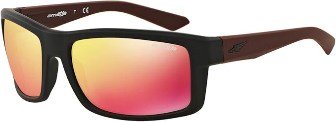 Arnette AN 4216 2326-6Q Corner Man - Fuzzy Noir-Rouge par Arnette pour Homme - 61-18-140 mm Lunettes de soleil