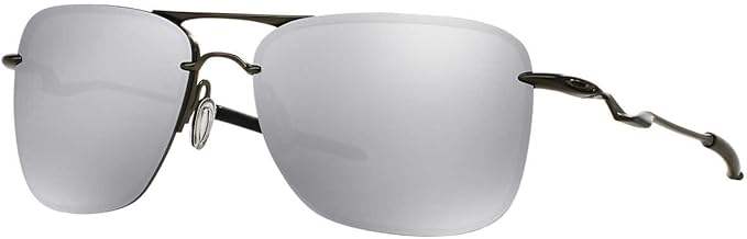 Oakley TailHook OO4087-02 - Carbon-Chrome Iridium by Oakley for Men - 60-15-121 mm Sunglasses