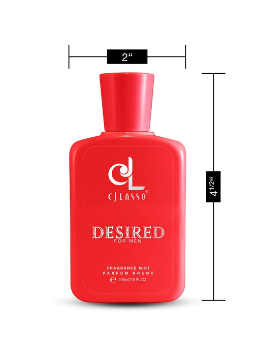 Desired by CJ Lasso para hombres - Niebla de fragancia de 7.6 oz