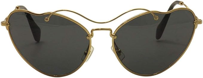 Miu Miu MU 55R 7OE1A1 - Gold-Grey by Miu Miu for Women - 65-18-135 mm Sunglasses