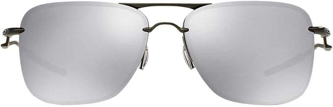 Oakley TailHook OO4087-02 - Carbon-Chrome Iridium by Oakley for Men - 60-15-121 mm Sunglasses