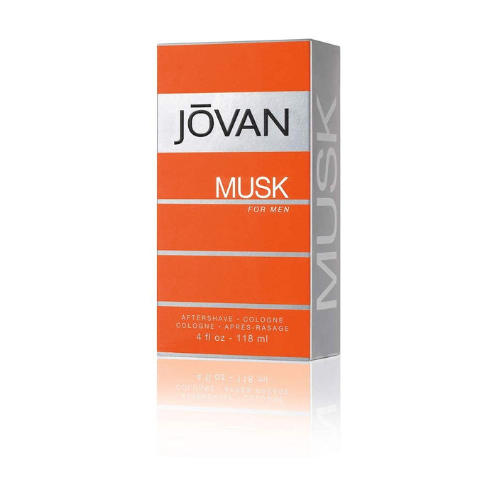 Jovan Musk de Jovan para hombres - Colonia para después del afeitado de 4 oz