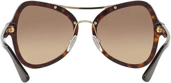 Prada SPR 18S 2AU-3D0 - Dégradé Marron-Marron de Prada pour Femme - Lunettes de soleil 55-20-135 mm