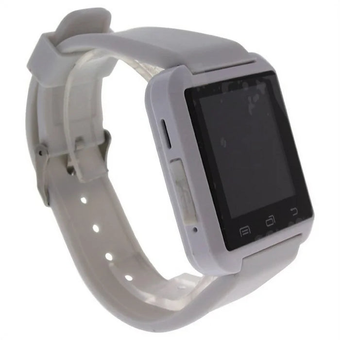 EK-A1 Montre Connectee White Silicone Strap Smart Watch by Eclock for Men - 1 Pc Watch